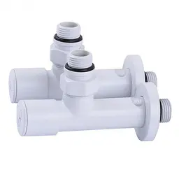 Набір подовжених кутових кранів Solomon 7777 1/2" з американкою White 30412 - мініатюра 2