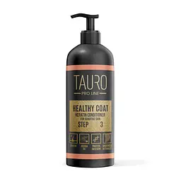 Кондиціонер для шерсті собак і кішок з кератином Tauro Pro Line Healthy Coat Keratin 1000 ml