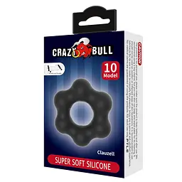 Ерекційне кільце Crazy Bull Clauzell 6 см (чорний) - мініатюра 7
