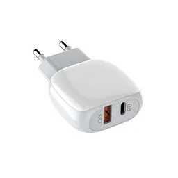 Комплект блок і кабель LDNIO Type-C to Lightning Cable A2313C 1USB і 1Type-C білий - мініатюра 3