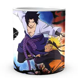 Кухоль GeekLand Наруто Naruto Саске та Наруто бійка у стрибку NA.02.305 330 мл білий - мініатюра 2