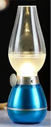 Лампа світлодіодна «Чарівна гас» LED RETRO LAMPS 0.4W з акумулятором синя - мініатюра 4
