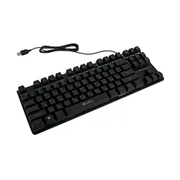 Клавіатура з підсвічуванням RGB чорна мембранна клавіатура ігрова для комп'ютера Keyboard Intro DX-750 - мініатюра 6