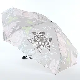 Жіноча складана парасолька механічна Art Rain 90 см сіра - мініатюра 2
