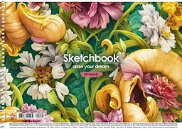 Альбом для малюв. на пруж. 30/100 A4 Star PB-SC-030-460/Школярик/(9)(81) - мініатюра 1
