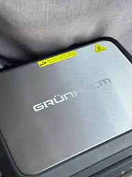 Прижимний контактний електричний гриль Grunhelm G2201 домашній з антипригарним покриттям 2200Вт Чорний - мініатюра 3