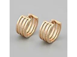 Сережки Xuping Клео 49477 15х8мм вага 4.3г позолота 18К
