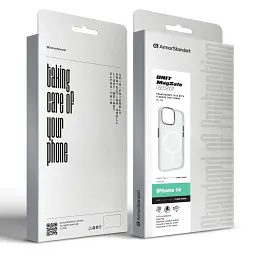 Чехол ArmorStandart Unit MagSafe для Apple iPhone 14 Matte Clear Silver - миниатюра 6