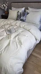 Комплект постільної білизни з вареної бавовни Ivory, LUXURY Washed - двоспальний - мініатюра 7