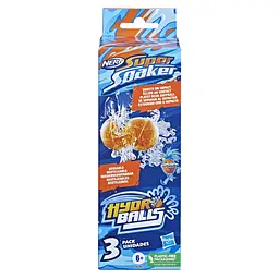 Водяні бомбочки Hasbro Nerf Super Soaker Hydro Balls 3-Pack, помаранчеві, 3 шт. (F6392) - мініатюра 2