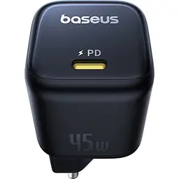 Мережевий зарядний пристрій Baseus PicoGo GaN USB-C 45W Cosmic Black (P10176800123-00) [127626] - мініатюра 4