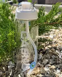 Спортивна пляшка для води Casno KXN-1258 1 л White - мініатюра 2