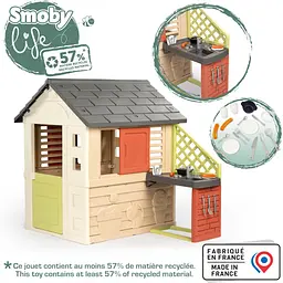 Будинок Smoby Life Сонячний з літньою кухнею 145х110х127 см (7600810739) - мініатюра 4