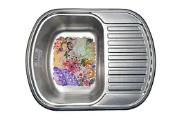 Кухонна мийка Romzha Vayorika 1.0C Textura RO43427, Сірий - мініатюра 2