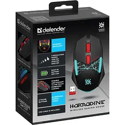 Миша Defender Horrodine GM-237 Black (52237) [134320] - мініатюра 6