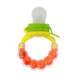 Ніблер для прикорму немовлят MGZ-0005(Orange) з брязкальцем - мініатюра 2