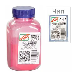 Тонер OKI C310/330/510, 80г Magenta+chip AHK (1505339)