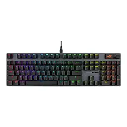 Клавіатура ASUS ROG Strix Scope II X 104key USB-A EN/UK RGB Black (90MP03XG-BKMA00) - мініатюра 4