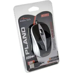 Комп'ютерна мишка Media-Tech Plano 3кн. 800dpi срібляста (MT1091S)