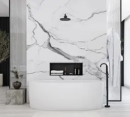 Вбудована полиця Rea 30x60 black matt з обідком REA-05605, Чорний матовий - мініатюра 5