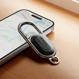 Пошуковий трекер брелок Hoco E91J Tiger smart anti-lost (Keychain) чорний 6942007664172 - мініатюра 7