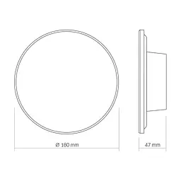 Світильник Videx IP65 VIDEX WL03 12W 3000K-4000K-6500K White (VL-WL03-12CW) - мініатюра 6