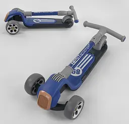 Самокат Best Scooter 62х17х31 см Чорно-синій 000231459 - мініатюра 2