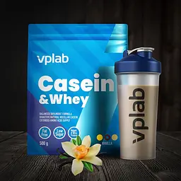 Протеїнова суміш VPLab Casein & Whey Vanilla 500 г - мініатюра 3