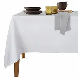 Набір скатертина з серветками Cosas Grey & Smoky 140х180 см (Set_ClGrey_35SerGrey)