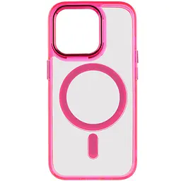 Чохол TPU Iris with MagSafe для Apple iPhone 13 Pro (6.1) Малиновий