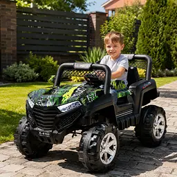 Дитячий електромобіль JEEP BUGGY на акумуляторі — позашляховик 4×4 з пультом керування, USB, MP3 та клаксоном - мініатюра 2