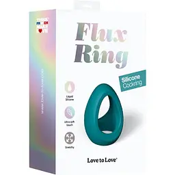 Ерекційне кільце Love To Love Flux Ring Black Teal Me 3 см бірюзовий