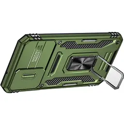 Ударостійкий чохол Camshield Army Ring для Samsung Galaxy S23 FE Оливковий / Army Green - мініатюра 2
