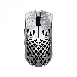 Ігрова бездротова мишка ATK Blazing Sky GHOST / Три режими підключення / Сенсор PAW3950 Ultra / 42000 DPI / Silver