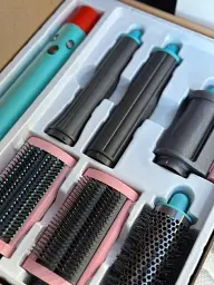 Мультистайлер для волосся Smart X Airwrap Complete Long 6 насадок X9PBL 3 режими 1300 Вт блакитний - мініатюра 2