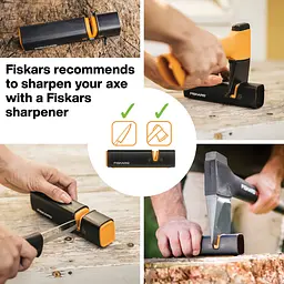 Сокира-колун Fiskars X21 L 122473 (1015642) + Точило для сокир і ножів Fiskars (1060009) - мініатюра 5