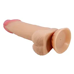 Фалоімітатор Pretty Love Sliding Skin тілесний з мошонкою - мініатюра 6