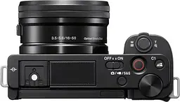 Бездзеркальний фотоапарат Sony ZV-E10 Kit 16-50mm f3.5-5.6 OSS Black (ILCZVE10LB.CEC) UA [92199] - мініатюра 5