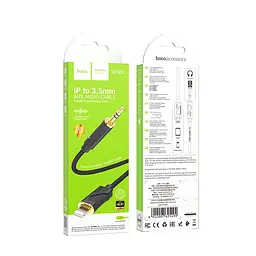 Аудiокабель HOCO UPA30 Friend digital audio conversion cable iP чорний - мініатюра 2