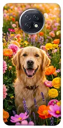TPU чохол Demsky Flowery labrador для Xiaomi Redmi Note 9 5G / Note 9T