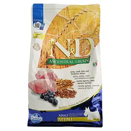 Сухий корм для дорослих собак малих порід Farmina N&D Low Grain Dog Lamb&Blueberry Adult Mini, ягня та чорниця, 2,5 кг - мініатюра 2
