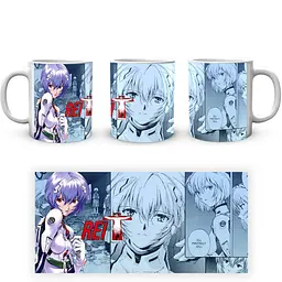 Кухоль GeekLand Evangelion Євангеліон grey face EV 02.15 330 мл білий - мініатюра 2