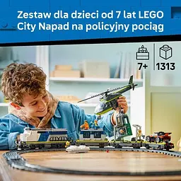 Конструктор LEGO City Пограбування поліцейського поїзда 1313 деталей (60508) - мініатюра 8