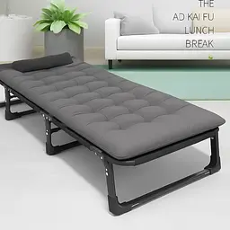 Розкладне ліжко з матрацом і подушкою Leobro Grey (LB-FB-A1-GRY) - мініатюра 2