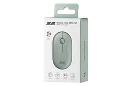 Комп'ютерна миша 2E MF300 Silent WL/BT попелясто-зелений teh0014052 - мініатюра 3
