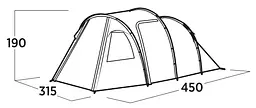 Намет п'ятимісний Easy Camp Hidra 5 (120491) - мініатюра 6