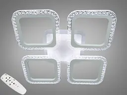 Стельова LED-люстра Diasha AS8170/4WH, квадрати, 55 W, пульт ДК - мініатюра 2