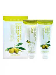 Набір LEBELAGE кремів для рук та ніг Daily Moisturizing Olive зволожуючих 100мл х 2 шт.