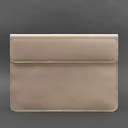 Шкіряний чохол-конверт BlankNote на магнітах для MacBook 13 Світло-бежевий - мініатюра 4