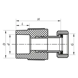 Муфта з накидною гайкою Koer 25x3 /4F PPR K0142.Pro KP0179 - мініатюра 2